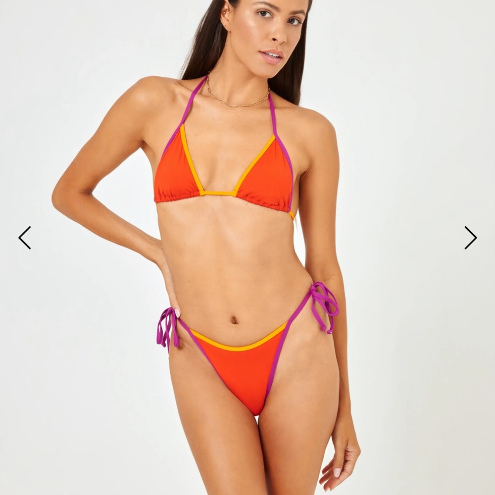 Lspace bikini in berry pimento